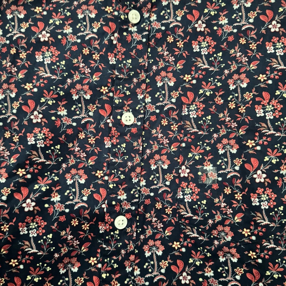 EXPRESS Men's Navy Floral Button Down Long Sleeve
Shirt size Large (NWT) - Picture 6 of 11